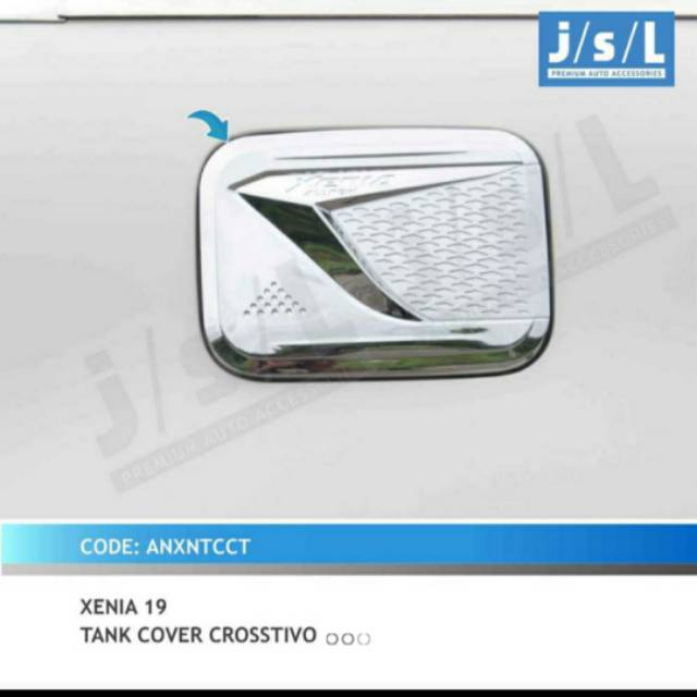 Tank cover/ tutup tangki mobil Avanza/ Xenia 2012-2019 crosstivo chrome jsl