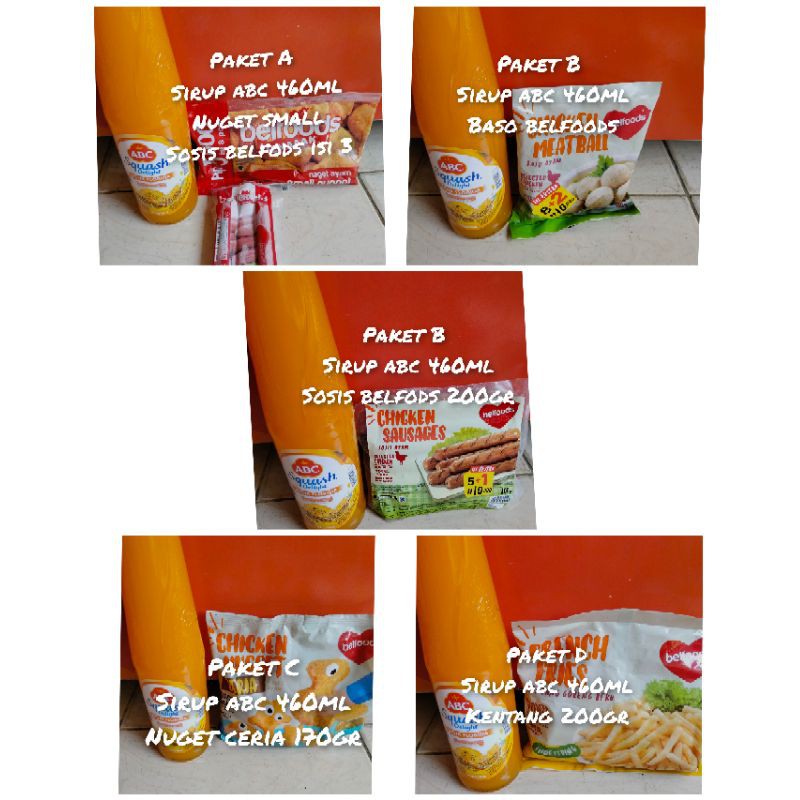 

paket sirup Abc+frozenfood