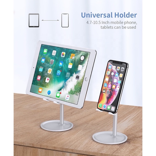 Standing metal handphone table adjustable universal Holder table