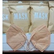 MASKER KN95 MOUSON 5 PLY ISI 10 PCS WARNA SENADA NUDE ORANGE