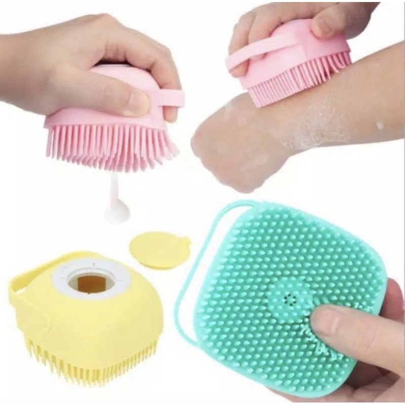 Sikat Mandi silicon Dispenser - Shower Brush Silicon