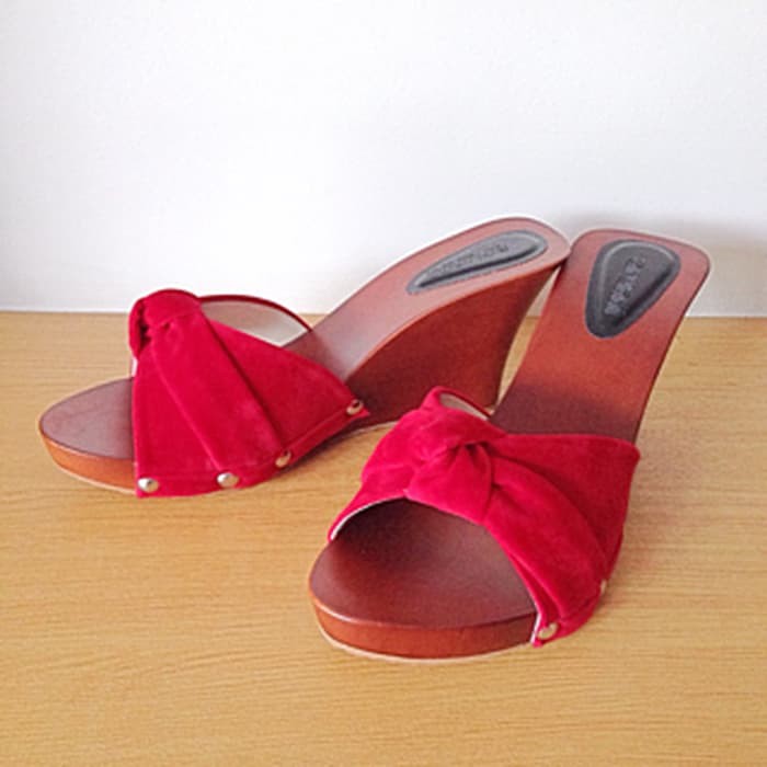 Fl.6 Promo Size 36-40 Fladeo Wedges Wanita Murah Terbaru Hak UJ165 Sandal Wedges/Sepatu Wedges/Arun
