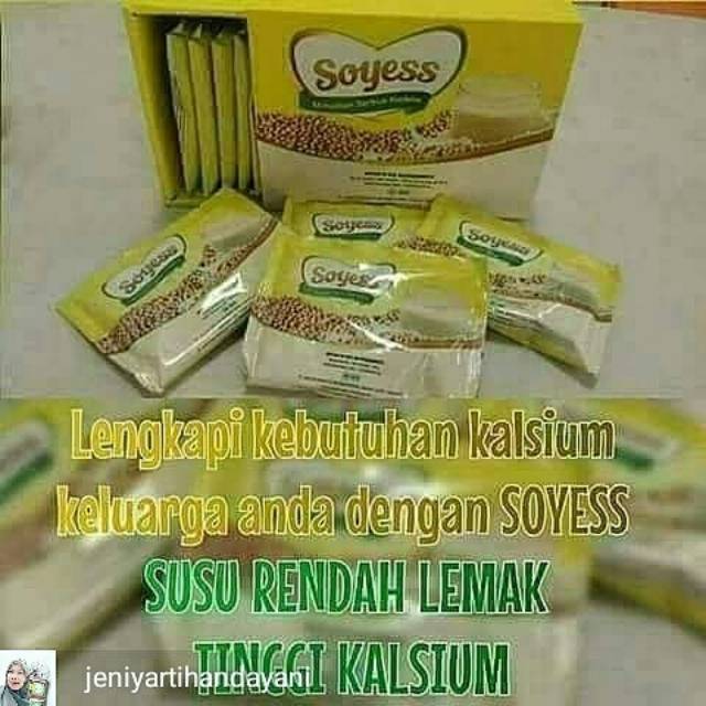 

SOYEES susu soya tinggi kalsium,dha,baik utk bumil,ank" dan baik buat tulang