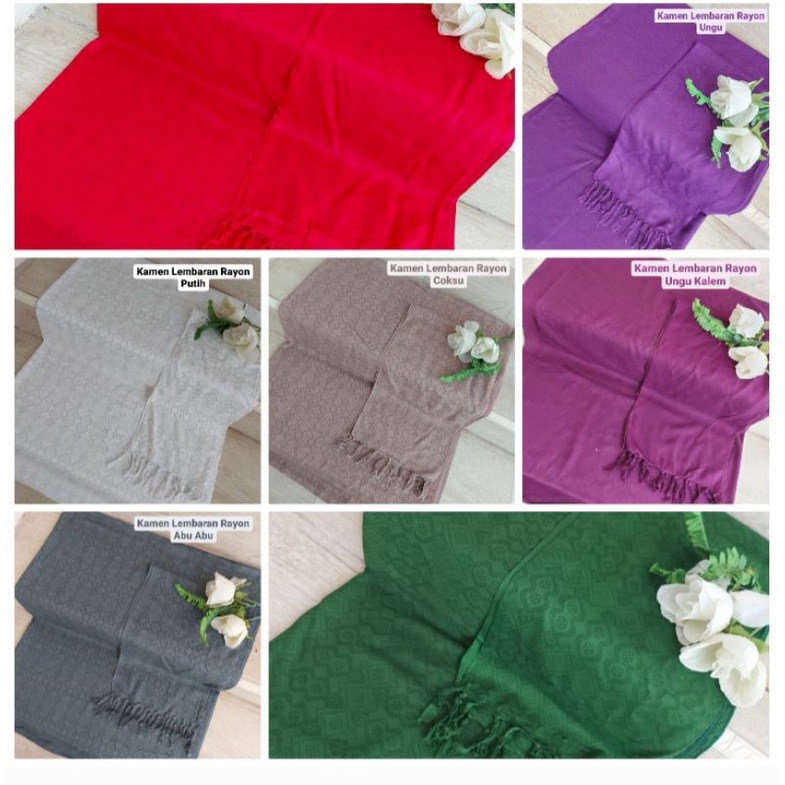 Kamen Lembaran Polos Rayon