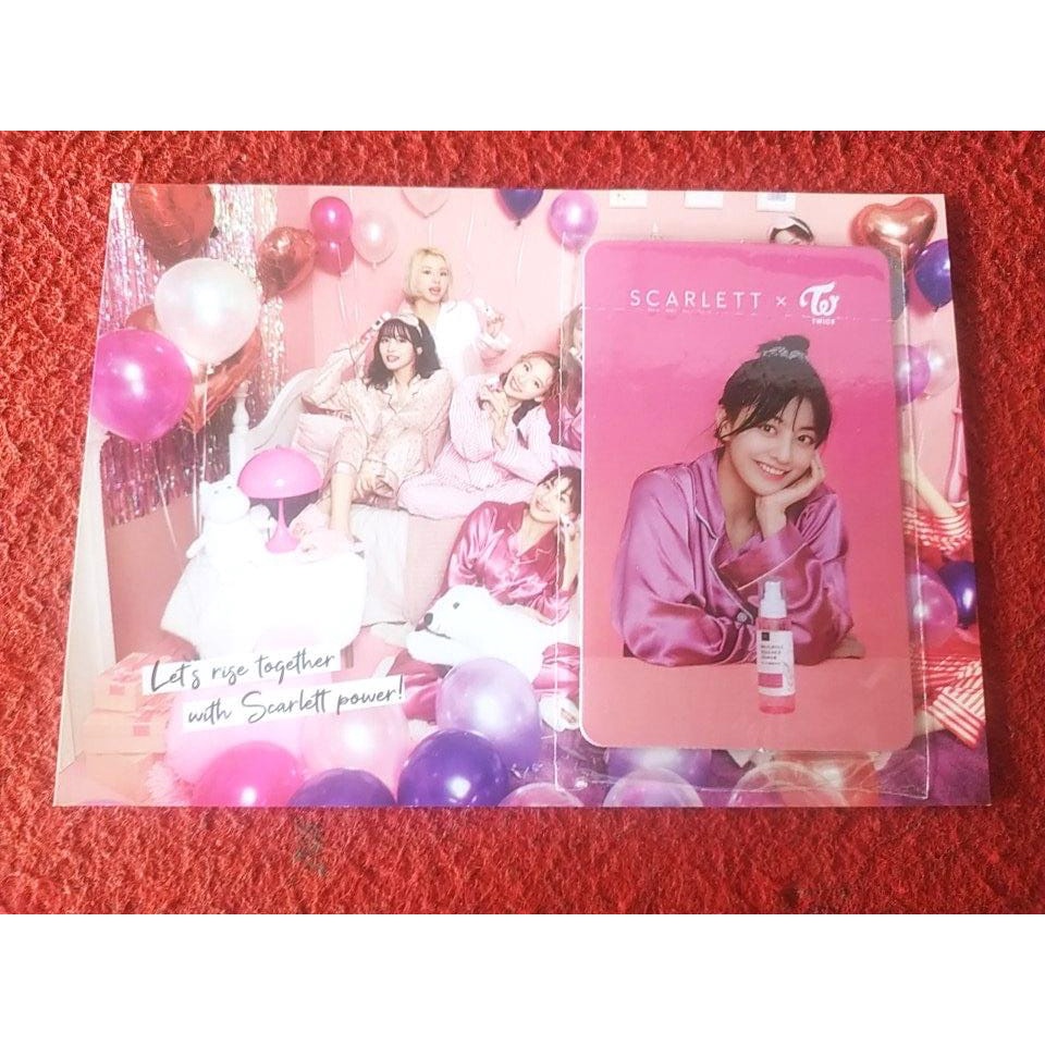 Photocard JIHYO TWICE x SCARLETT Sealed + Postcard