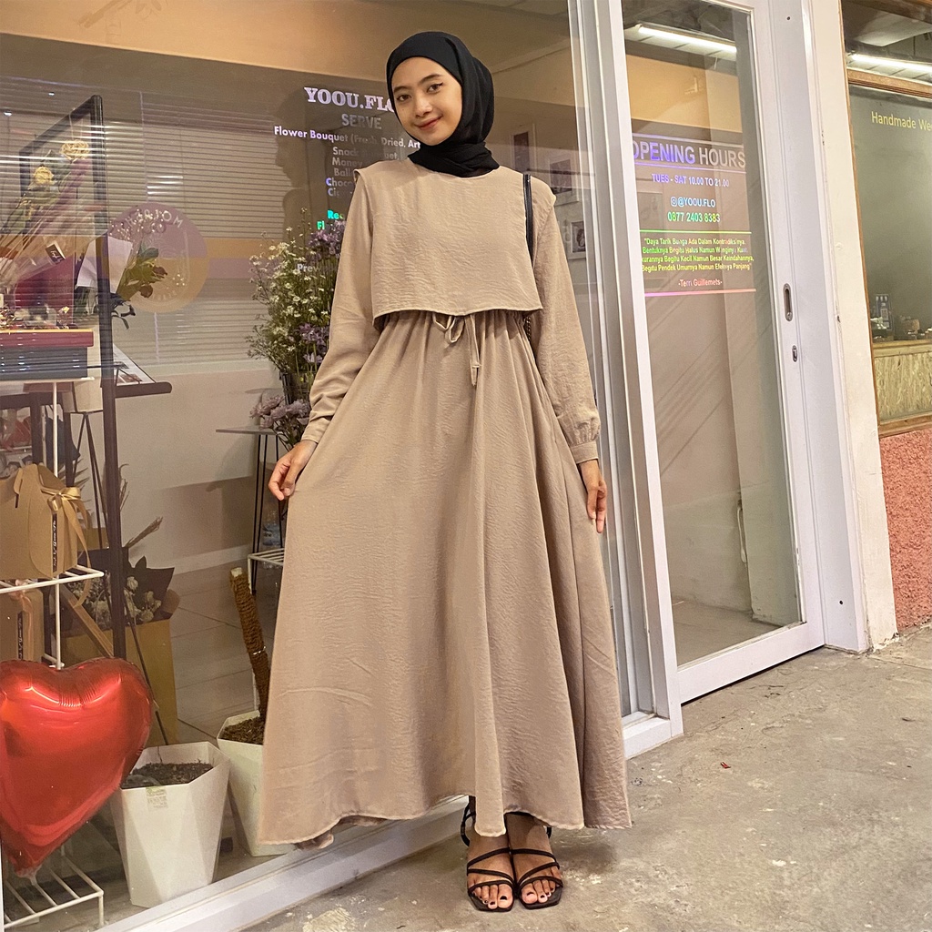 VS - DRESS MUSLIM FREYA SERIES / GAMIS FREYA BAJU WANITA MUSLIM