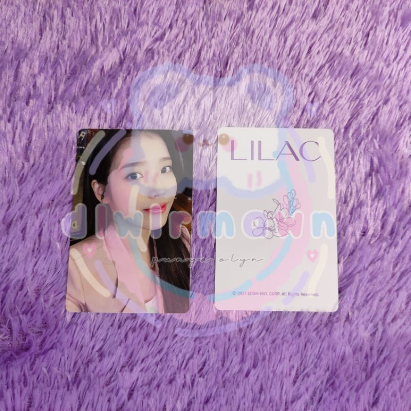 PHOTOCARD IU PHOTOBOOK LILAC