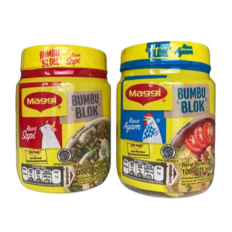 MAGGI BUMBU BLOCK 100GR - Rasa Ayam / Sapi