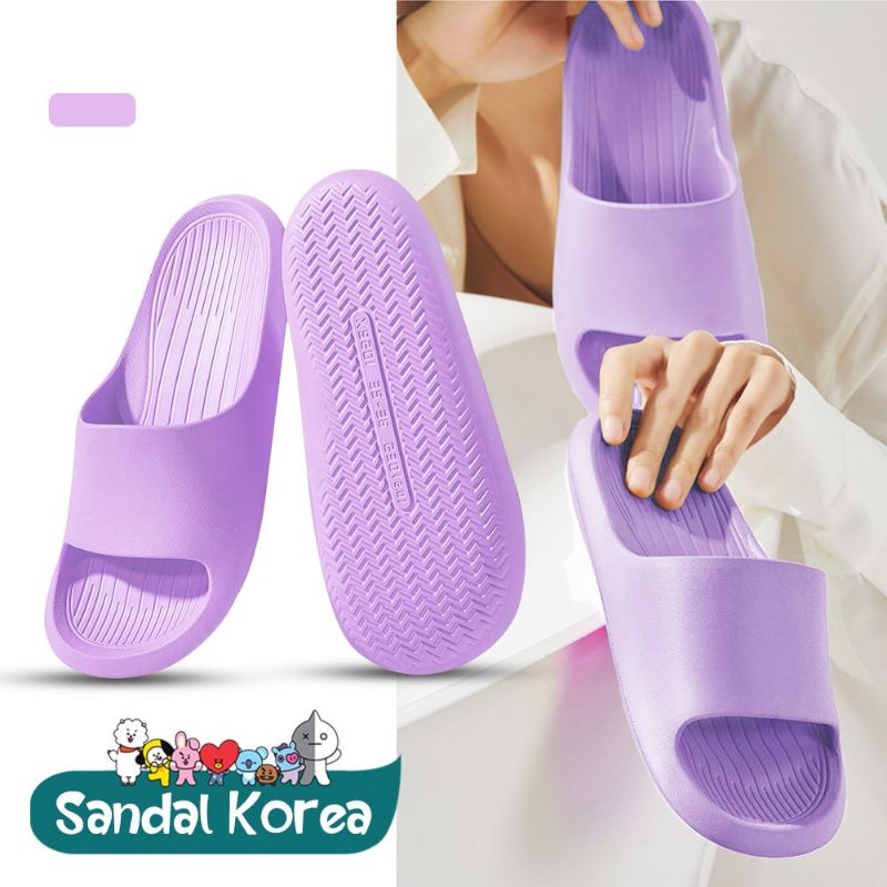 Sandal Wanita Slip On Sandal Cewek Korean Style Murah Empuk Anti Selip Sendal