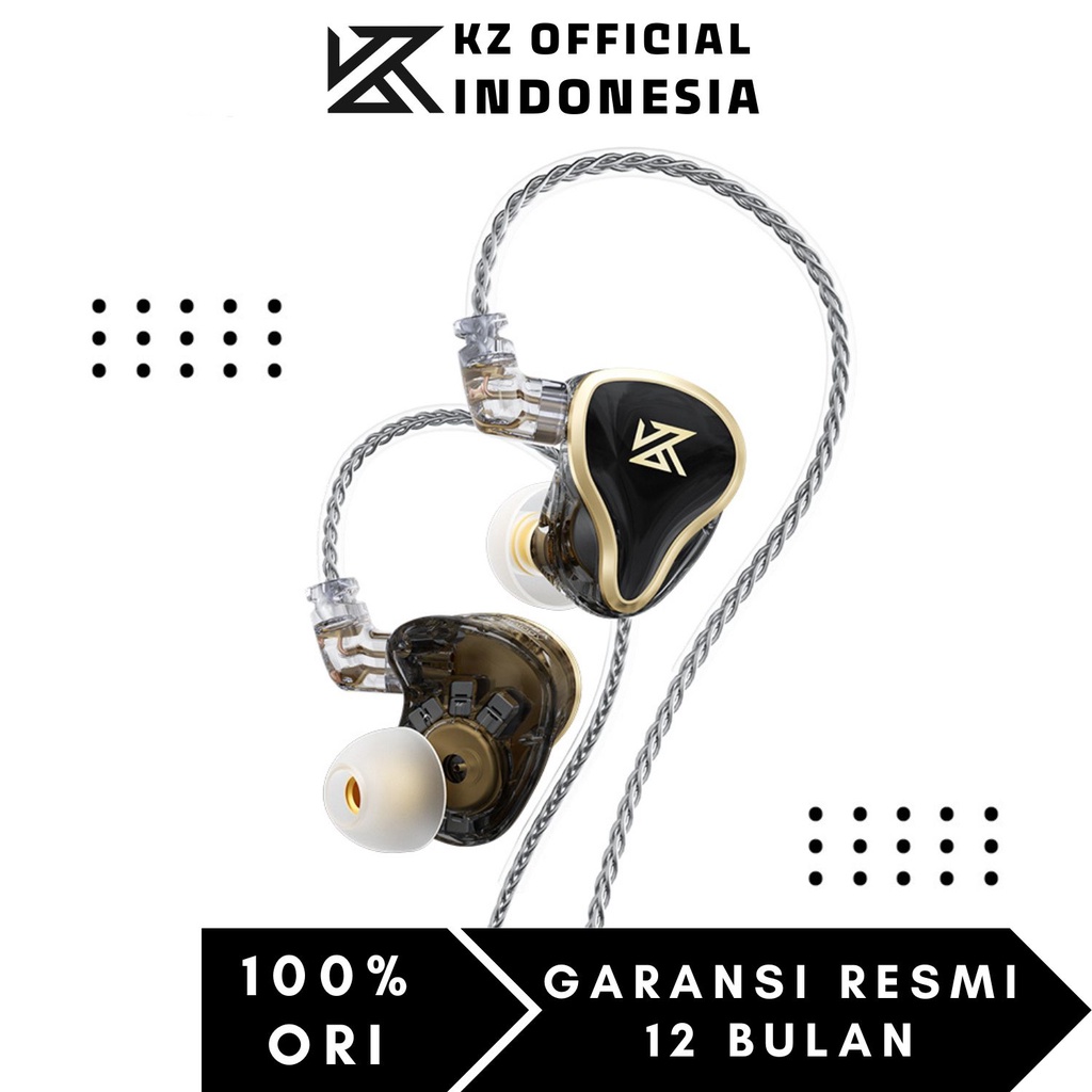 KZ ZAS BassHead In Ear Earphone with Mic - Garansi Resmi