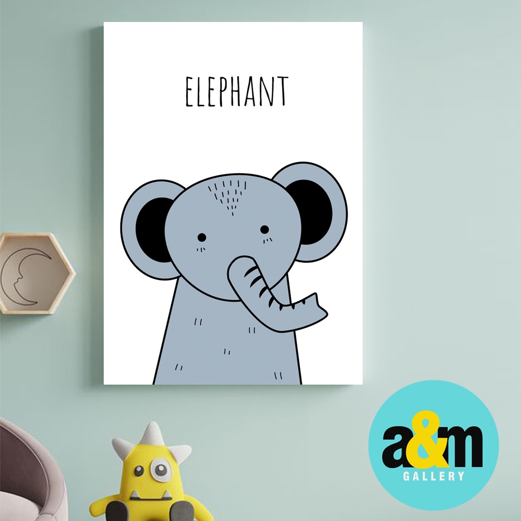 Hiasan Dinding Kamar Bayi (A4) Pajangan Anak Dekorasi Bayi Wall Decor Tema Pajangan Bayi - A&amp;M