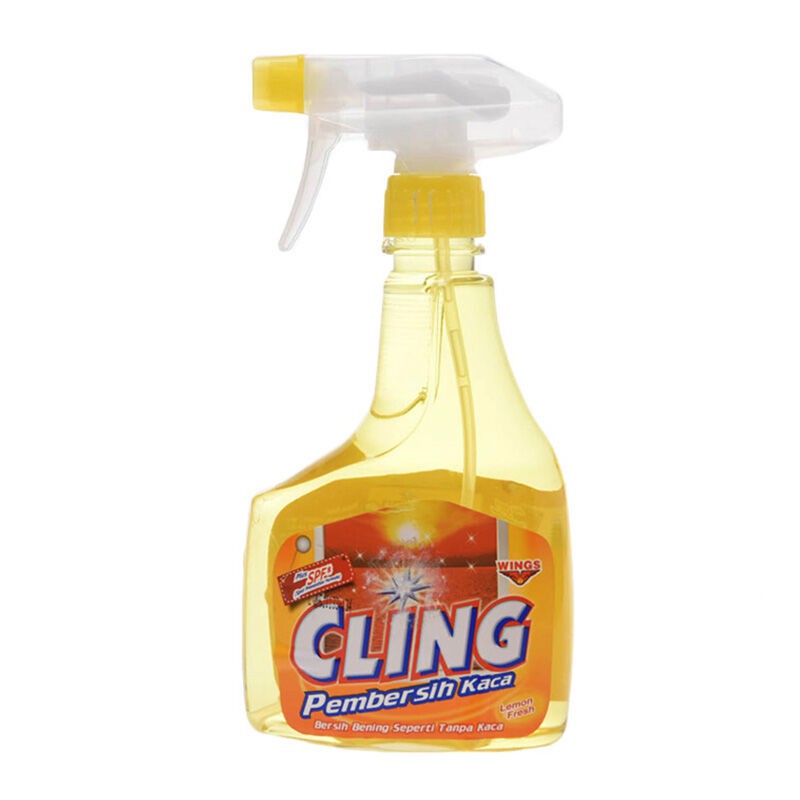 CLING Pembersih Kaca Lemon Fresh Botol 440ML | Shopee Indonesia