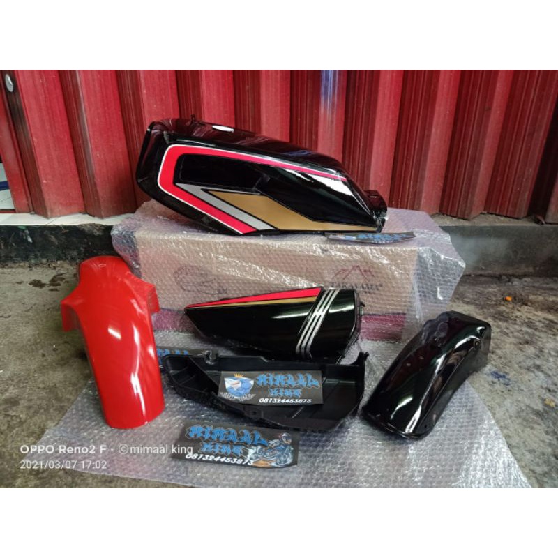 tengki tangki full set rx king kobra bibir merah