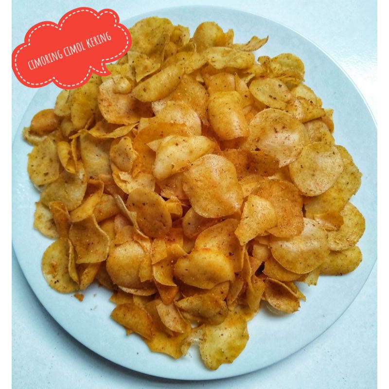 

Cimoring Cimol kering pedas gurih enak