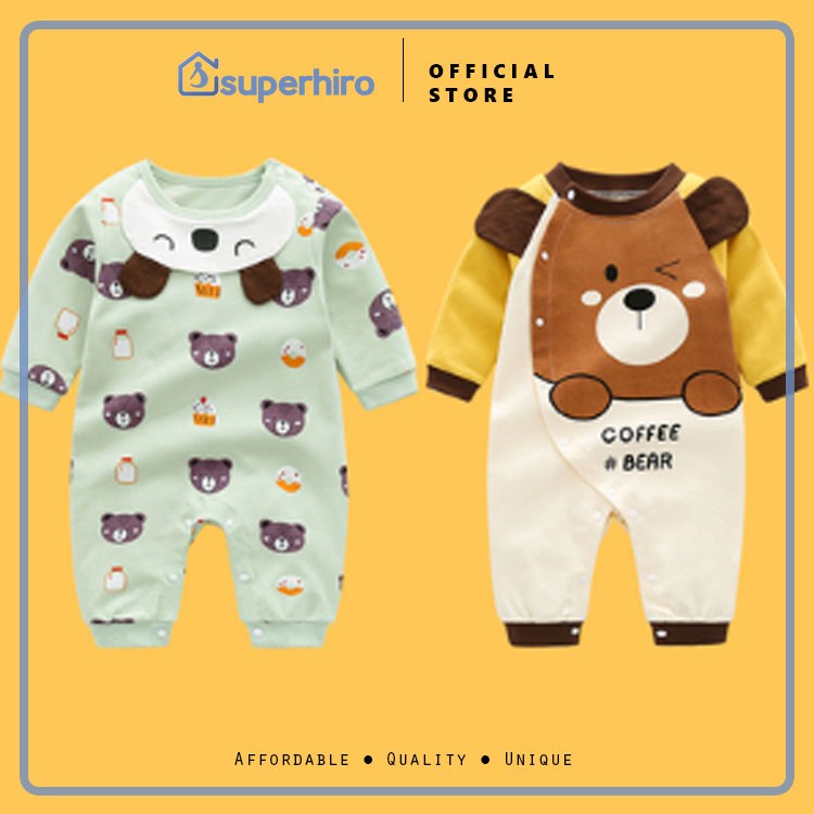 Jumper Bayi / Romper Panjang / Baju Kodok Baby Premium Cotton Boy Girl