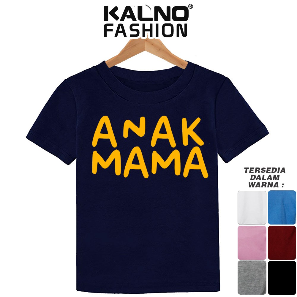 Baju Anak Print Sablon MAMA 002 - Anak Anak Umur 1 - 5 Tahun Ukuran SML Bahan Katun Polyester