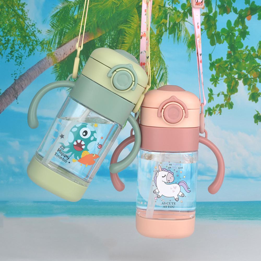 Needway Botol Air Minum Anak Portable 280ml Bayi Plastik Anak Memantul Tutup Cangkir Mug Outdoor