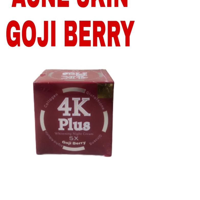 ● 4K PLUS WHITENING NIGHT CREAM 5X + GOJI BERRY + BB CREAM SPF 50 ORIGINAL THAILAND ✼