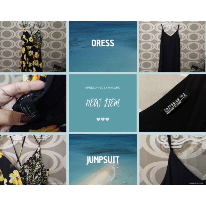 PRELOVED DRESS OVERALL JUMPSUIT ZARA H&M F21 COTTON ON MAGNOLIA