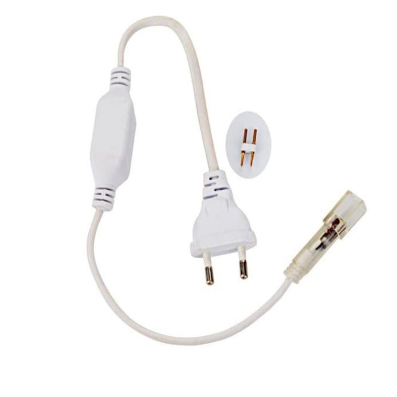 Soket Plug cord kabel sambungan led strip selang 5050 single warna connector konektor Socket