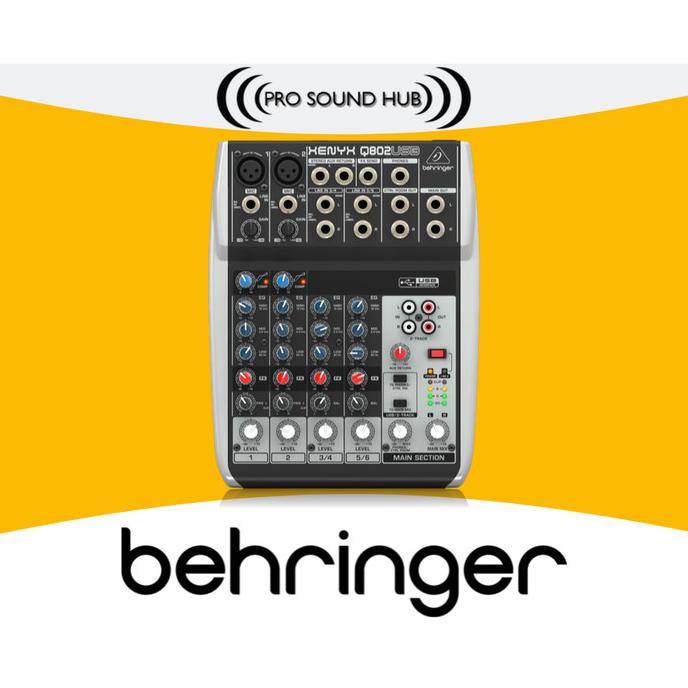 Behringer Xenyx Q802USB Q802 Q-802 USB Q 802 Mixer Audio Interface