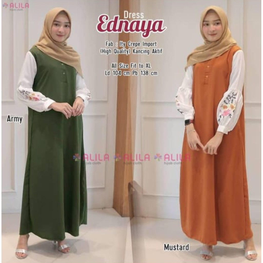 02 Fashion Dress ednaya / Fashion Wanita / Dress Wanita / Pakaian Wanita