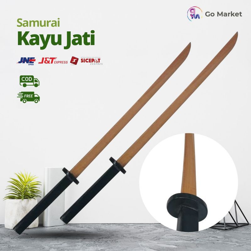 samurai kayu mainan anak kayu jati berkualitas