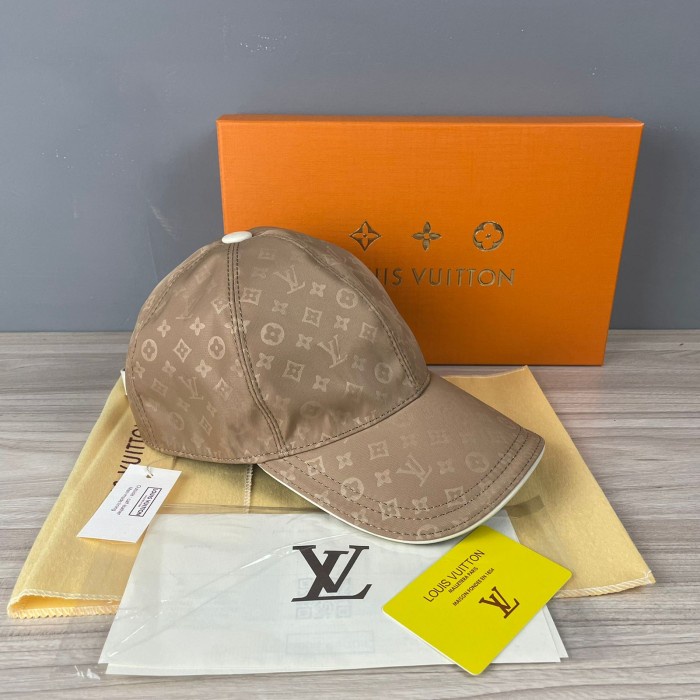 Coklat Import - Topi Lv Mono Coklat / Topi Import Pria / Topi Wanita / Topi Kulit Pria