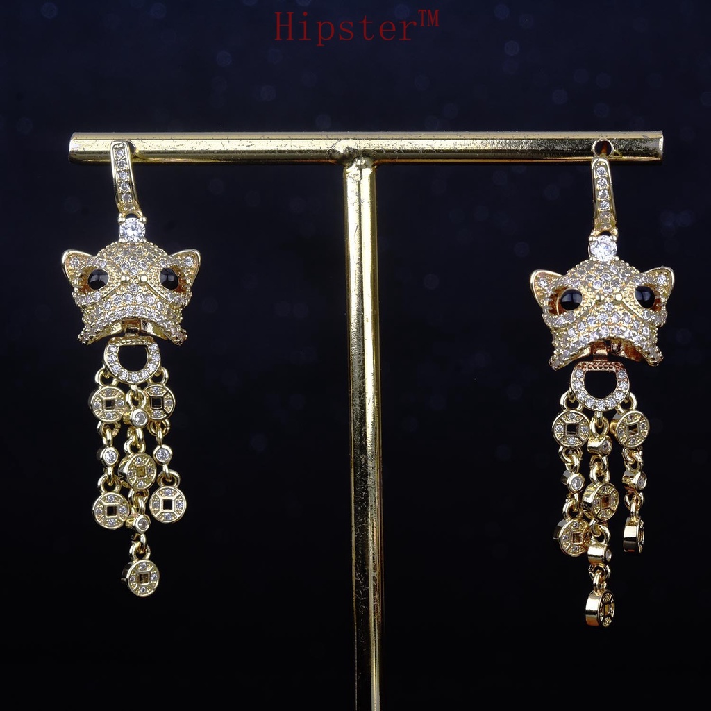 Trend Creative Pendant Earrings with Diamonds