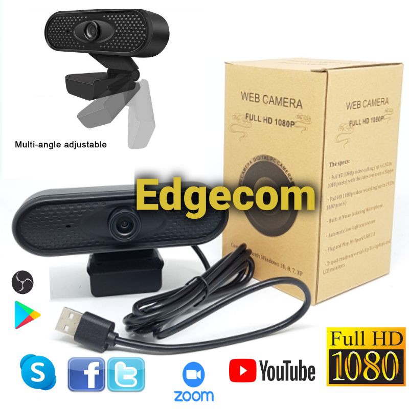 Webcam HD 1080P With Microphone