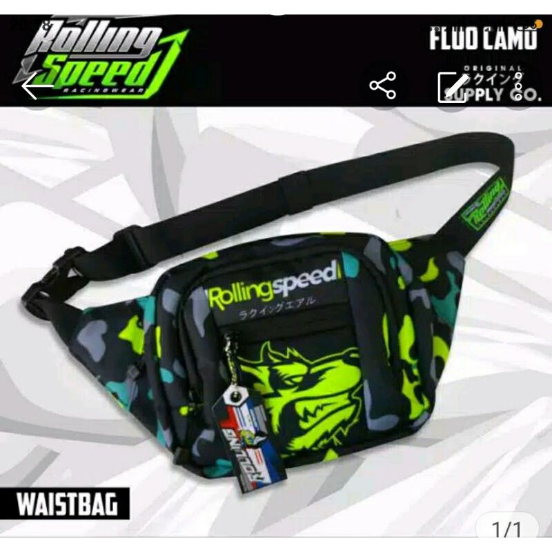 tas waistbag rolling speed original