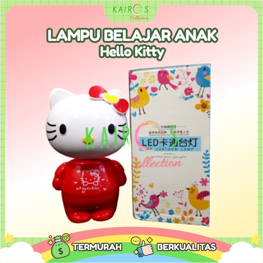 Lampu LED Portable Baca Meja Belajar Kamar Karakter Hello Kitty