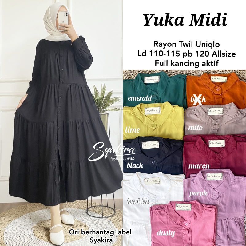 Yuka Midi Dress By Syakira