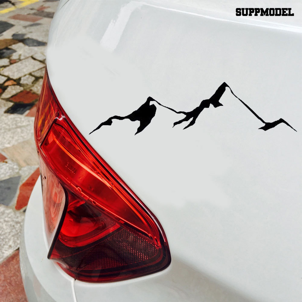 Stiker Decal Motif Gunung Untuk Dekorasi Jendela / Bumper Mobil