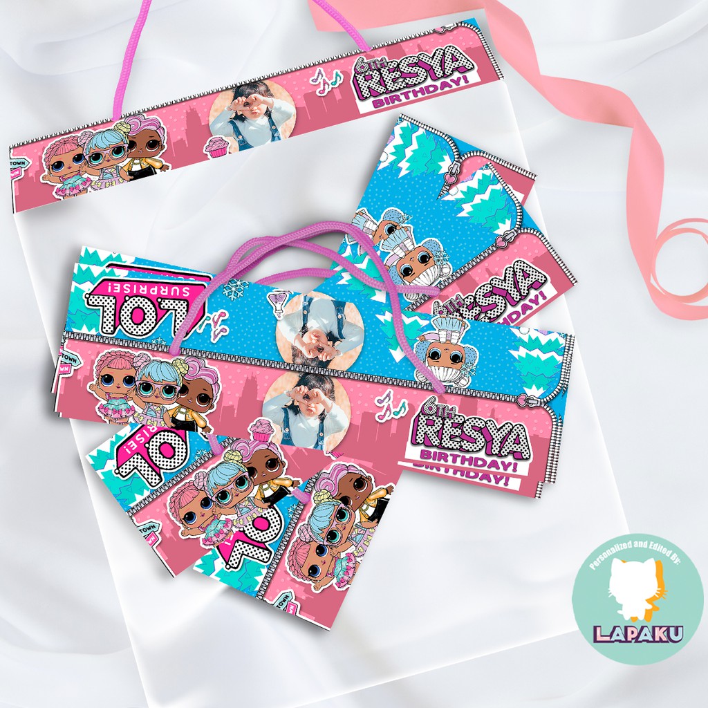 

Lapaku Label Snack Ultah Ulang Tahun Custom L.OL LOL SURPRISE Tanpa Minimal Order