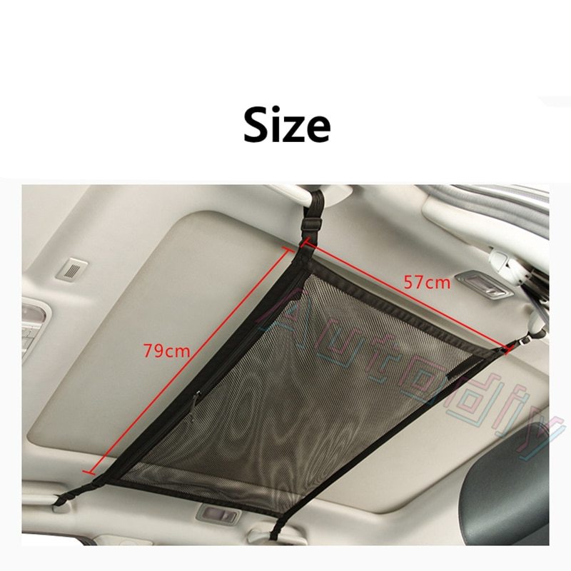Tas Jaring Mesh Breathable Penyimpanan Barang Untuk Interior Mobil SUV Universal