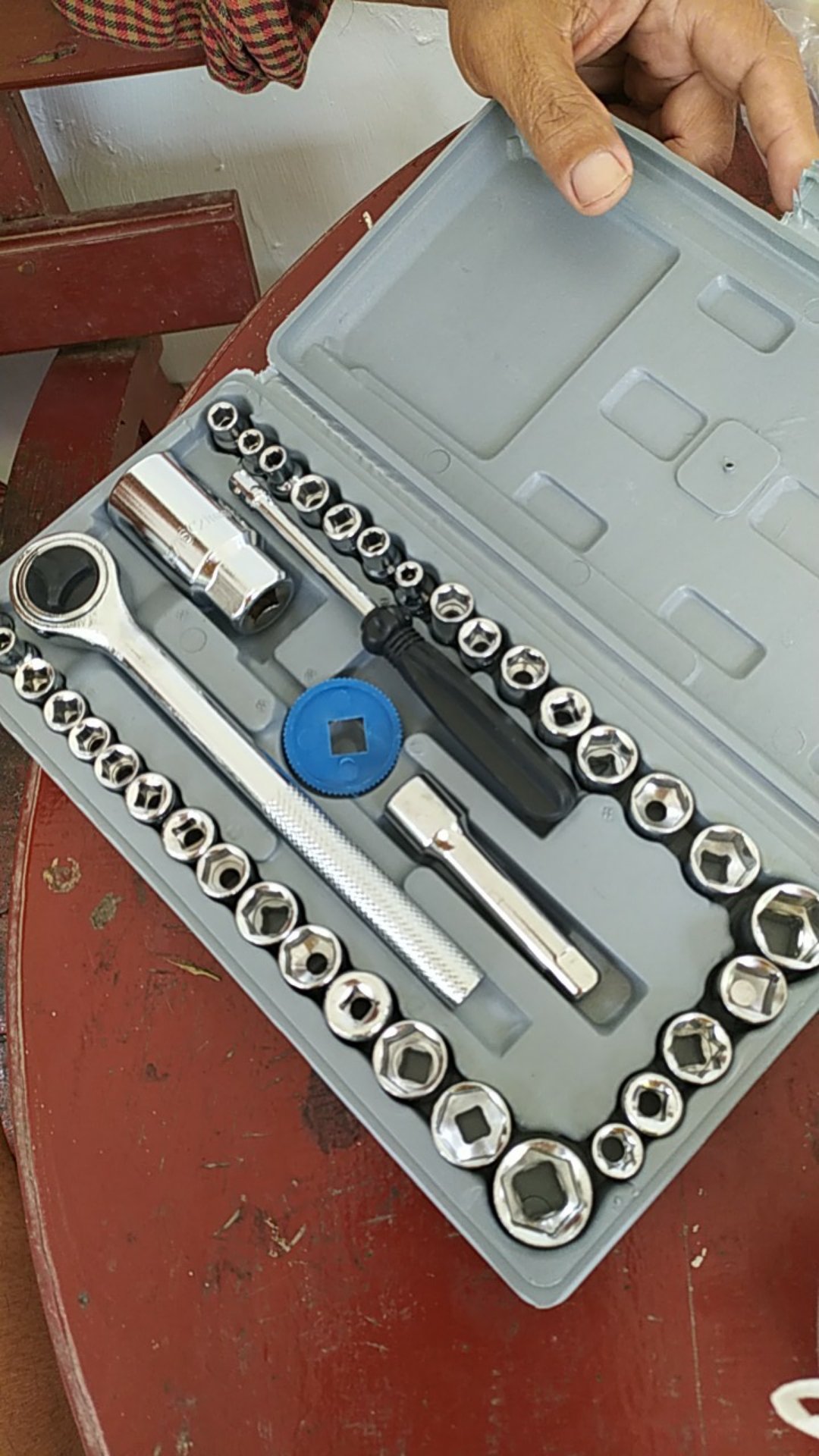 Kunci Shock Set Bengkel Komplit Isi 40 In 1 Tool Box Kunci Sok