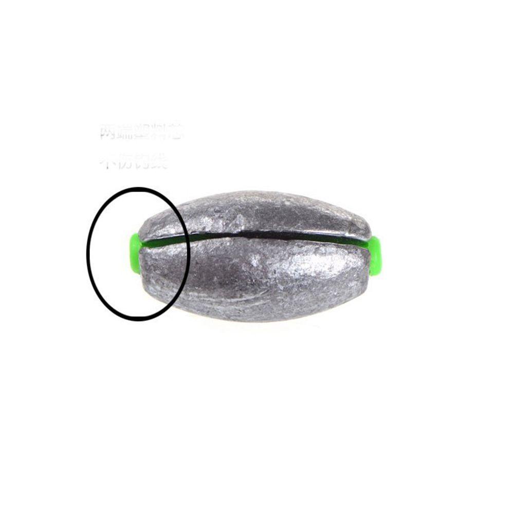Lanfy Alat Pancing 10Pcs Sinker Memimpin Tahan Lama Berbentuk Olive Pembuka Mulut Kait Konektor