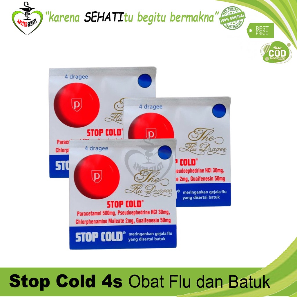 Stop Cold Dragee - Obat Demam Flu Batuk