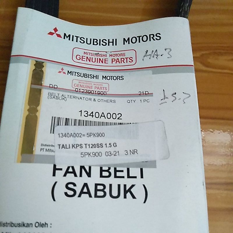 FAN BELT/TALI KIPAS T120SS INJEKTION ORIGINAL