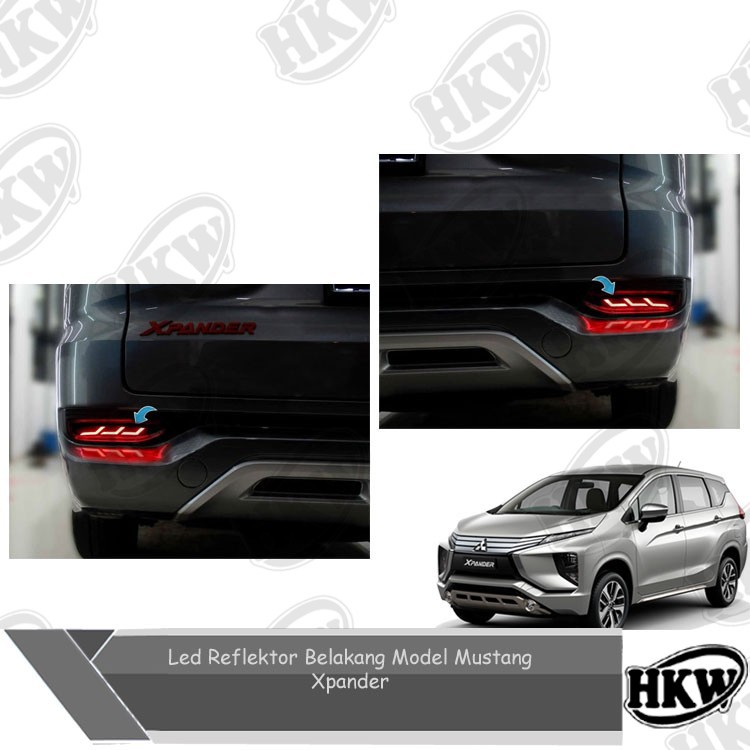 Lampu Led Reflektor Belakang Model Mustang Mobil Xpander