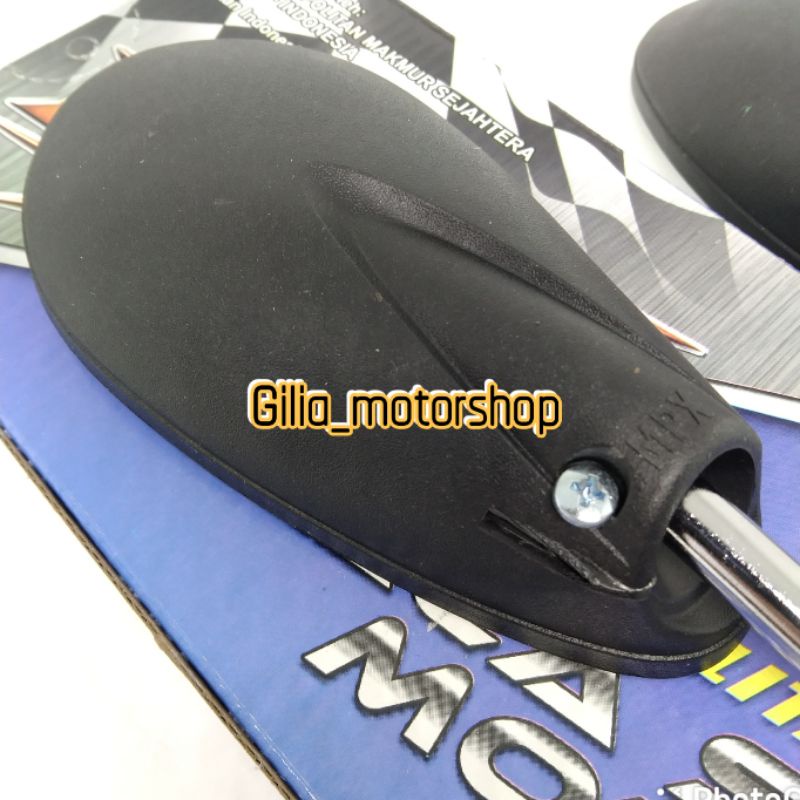 Spion Standar Model Satria FU Mirror Putih Gagang Chrome Drat Suzuki