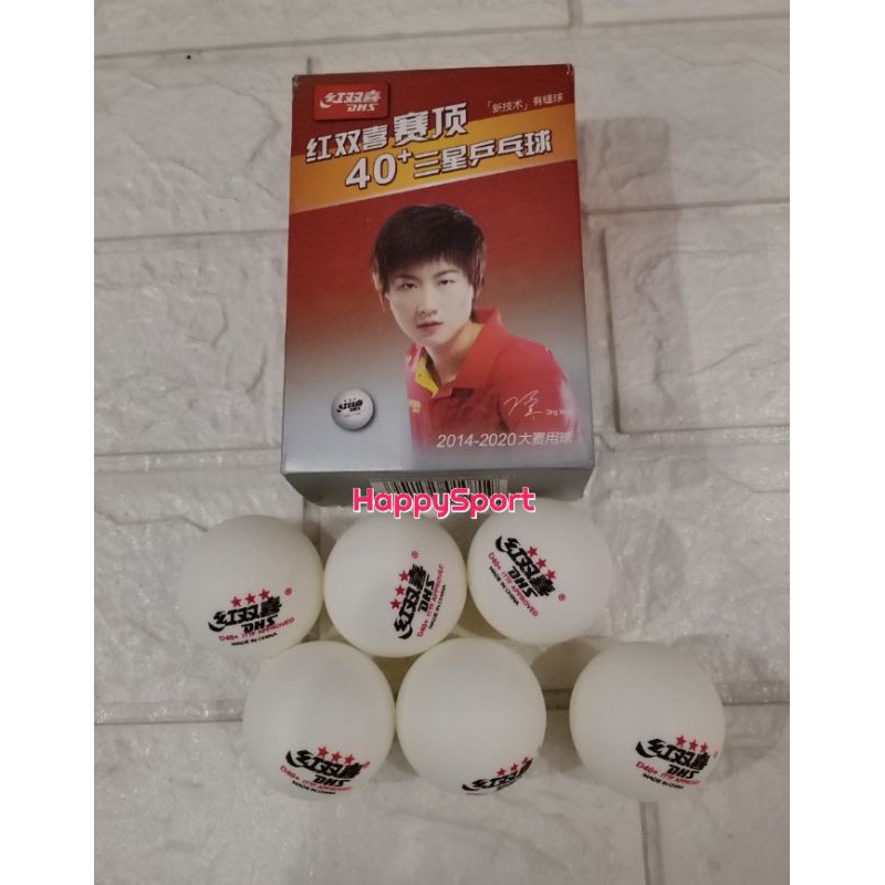 Bola pingpong DHS 40+ 3 bintang kualiats berat