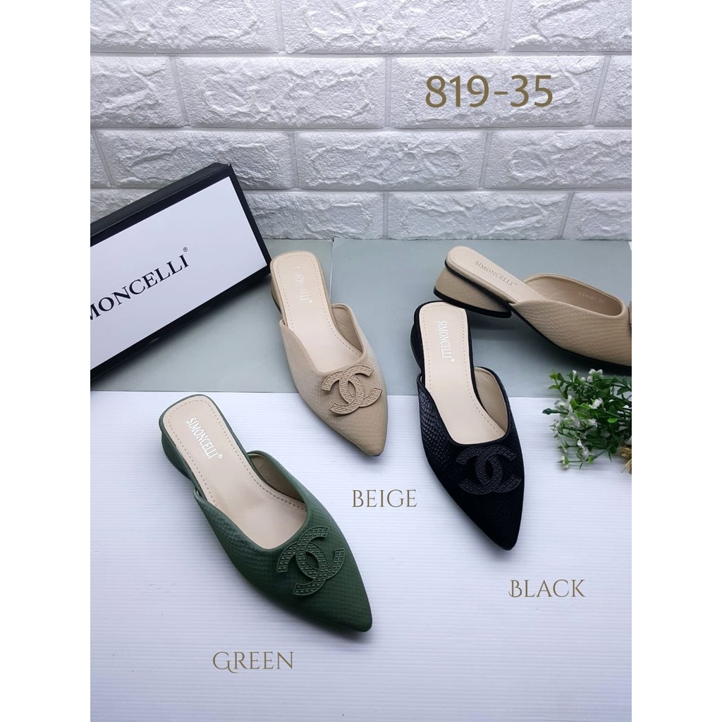 COD SENDAL SIMONCELLI FLAT TERBARU SANDAL FLAT PESTA KULIAH WANITA IMPORT TERKINI TERHITS