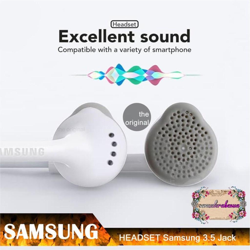 Headset Headsfree henset Hf Samsung J1ace , J2prime , J3 , J5 ,A10s ,s5830 original INDONESIA SB965