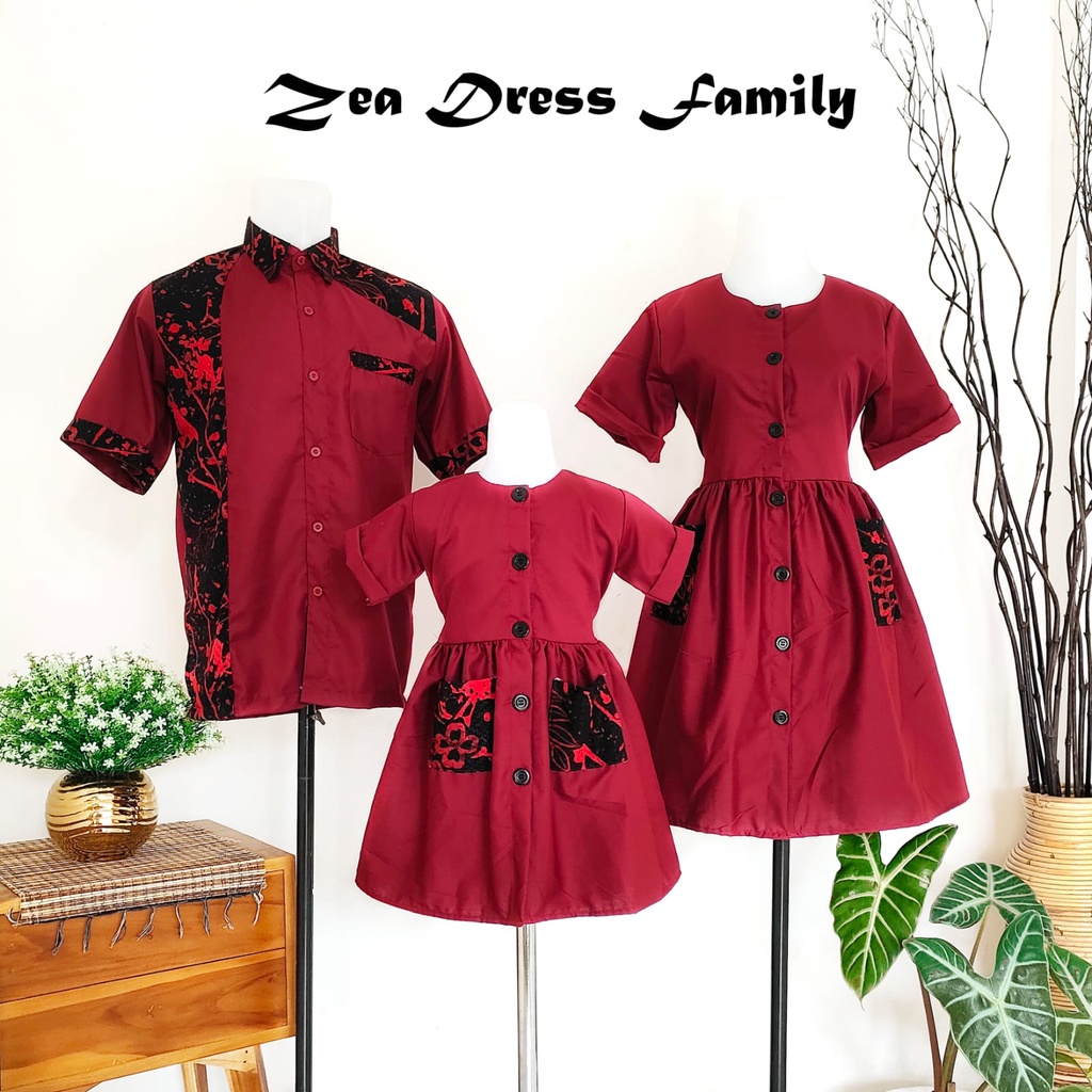 Dress Zea dan Kemeja Zea | Dress Imlek | Kemeja Imlek | Baju Imlekbaju imlek anak dan dewasa terbaru baju imlek keluarga dress imlek murah cheongsam anak dan dewasa murah