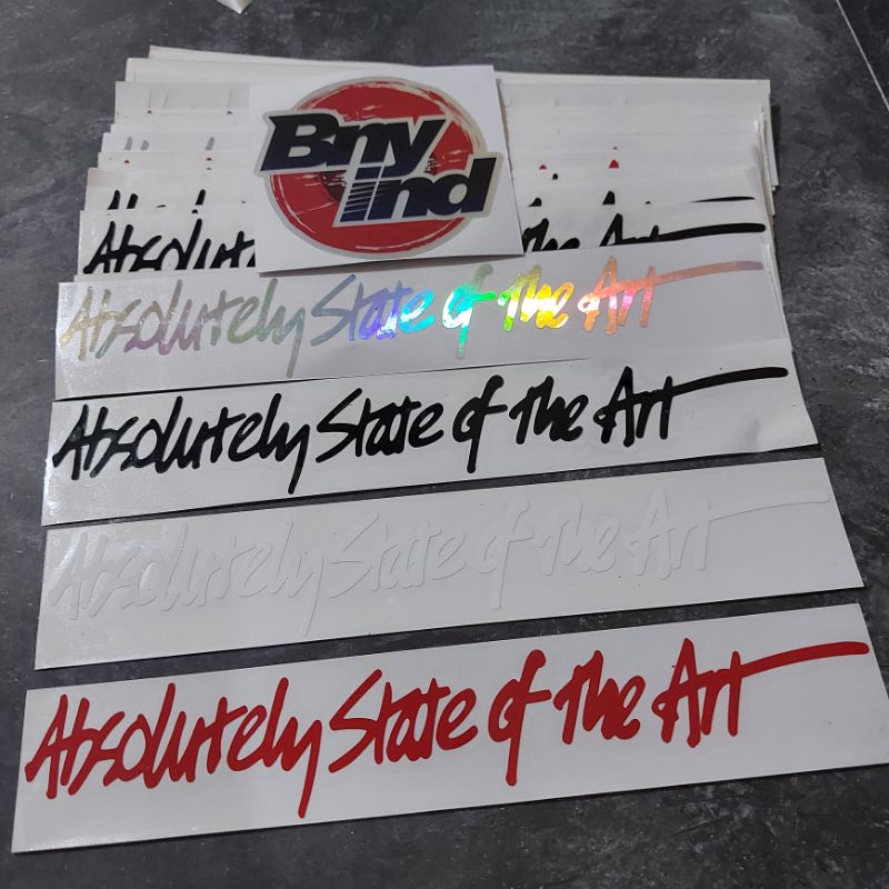 STICKER ABSOLUTELY STATE OF THE ART CUTTING