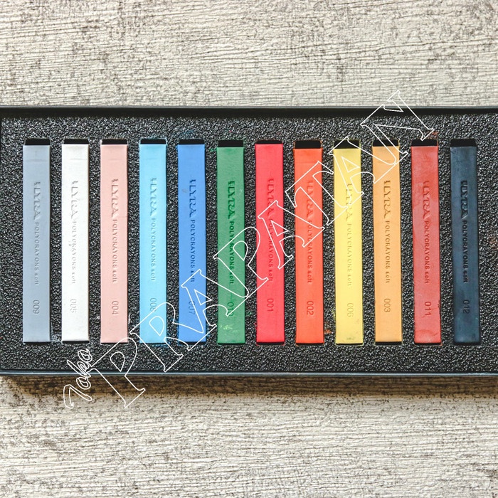 

Lyra Polycrayon Soft set 12 colours / Lyra Soft Pastel / Polycrayons