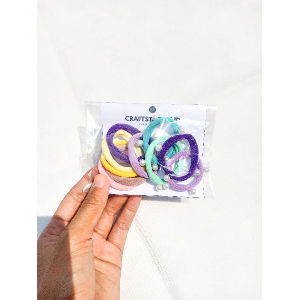tali rambut/hair tie/ korean hair tie/tali rambut korea mix isi 10