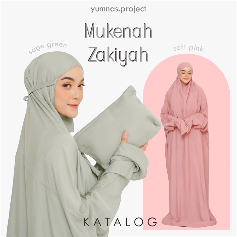 MUKENAH ZAKIYAH BY YUMNAS.PROJECT | mukenah katun rayon mukenah terusan mukenah traveling mukenah de